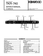 Preview for 1 page of Kenwood TKR-740 Service Manual