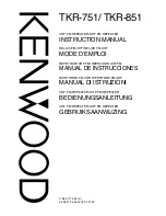 Kenwood TKR-751 Instruction Manual preview