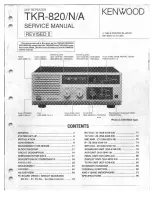 Kenwood TKR-820 Service Manual предпросмотр