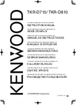 Предварительный просмотр 1 страницы Kenwood TKR-D710 Instruction Manual