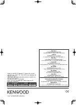 Предварительный просмотр 20 страницы Kenwood TKR-D710 Instruction Manual