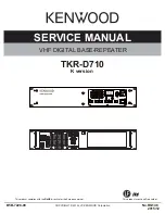 Preview for 1 page of Kenwood TKR-D710 Service Manual