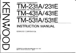 Preview for 1 page of Kenwood TM-231A Instruction Manual