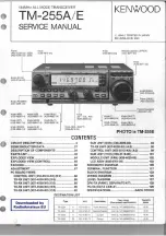 Предварительный просмотр 1 страницы Kenwood TM-255A Service Manual