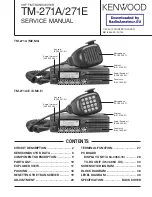 Kenwood TM-271A Service Manual предпросмотр