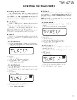 Preview for 19 page of Kenwood TM-471A Service Manual