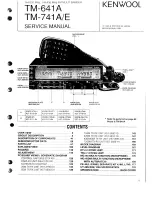 Kenwood TM-641A Service Manual предпросмотр