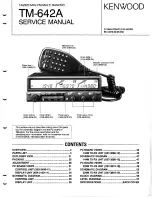 Preview for 2 page of Kenwood TM-642A Service Manual