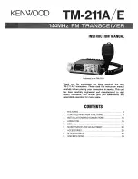 Preview for 1 page of Kenwood TM-702E Instruction Manual