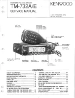 Предварительный просмотр 1 страницы Kenwood TM-732A/E Service Manual