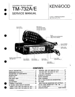 Kenwood TM-732A Service Manual preview