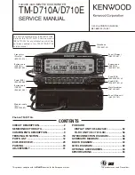 Kenwood TM-D710A Service Manual preview