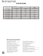 Preview for 86 page of Kenwood TM-D710A Service Manual