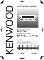 Kenwood TM-V71A Instruction Manual предпросмотр