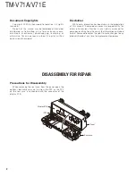 Preview for 2 page of Kenwood TM-V71A Service Manual