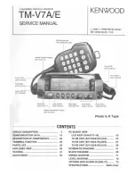 Предварительный просмотр 1 страницы Kenwood TM-V7A/E Service Manual