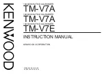 Kenwood TM-V7A Instruction Manual preview