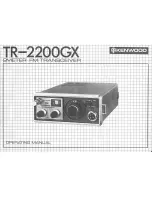 Kenwood TR-2200GX Operating Manual предпросмотр