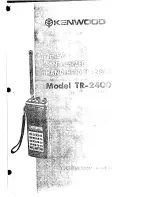 Предварительный просмотр 1 страницы Kenwood TR-2400 Instruction Manual