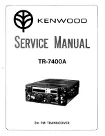 Kenwood TR-7400A Service Manual предпросмотр