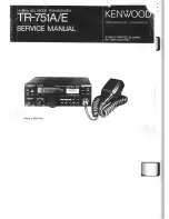 Предварительный просмотр 1 страницы Kenwood TR-751A K Service Manual