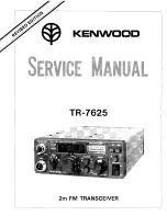 Kenwood TR-7625 Service Manual preview