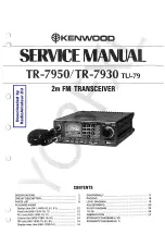 Предварительный просмотр 1 страницы Kenwood TR-7930 Service Manual