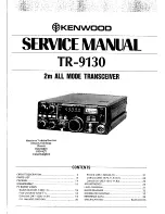 Kenwood TR-9130 Service Manual preview