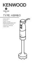 Preview for 1 page of Kenwood TRIBLADE XL+ HBM60 Instructions Manual