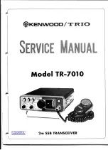 Kenwood Trio TR-7010 Service Manual предпросмотр