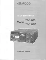 Kenwood TS-120S Operating Manual preview