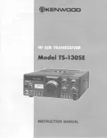 Предварительный просмотр 1 страницы Kenwood TS-130SE Instruction Manual