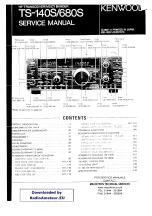 Kenwood TS-140S Service Manual preview