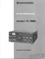 Kenwood TS-180S Instruction Manual preview