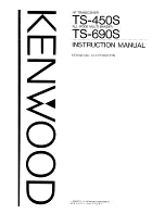 Предварительный просмотр 1 страницы Kenwood TS-450S Instruction Manual