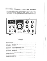 Preview for 2 page of Kenwood TS-511S Operating Manual