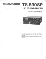 Предварительный просмотр 1 страницы Kenwood TS-530SP Instruction Manual