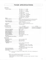 Preview for 3 page of Kenwood TS-530SP Instruction Manual