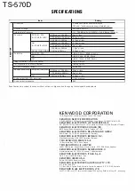 Предварительный просмотр 91 страницы Kenwood TS-5700 Service Manual