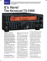 Предварительный просмотр 2 страницы Kenwood TS-590S Specifications