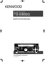 Preview for 1 page of Kenwood TS-590SG Instruction Manual