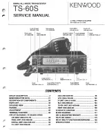 Kenwood TS-60S Service Manual предпросмотр