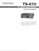 Kenwood TS-670 Instruction Manual предпросмотр