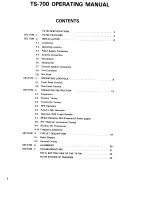 Preview for 2 page of Kenwood TS-700 Operating Manual