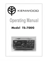 Kenwood TS-700G Operator'S Manual предпросмотр