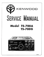 Kenwood TS-700G Service Manual предпросмотр