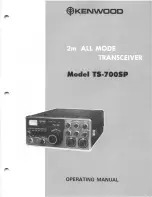 Preview for 1 page of Kenwood TS-700SP Operating Manual