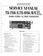 Kenwood TS-711A Service Manual предпросмотр