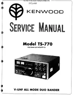 Kenwood TS-770 Service Manual предпросмотр