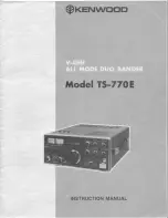 Предварительный просмотр 1 страницы Kenwood TS-770E Instruction Manual